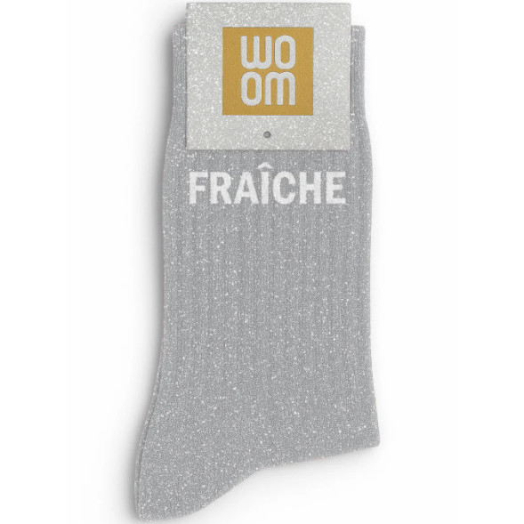 Chaussette à Paillettes femme "Fraîche" Silver Moon (Taille 36-40)