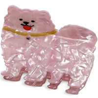 Pince à Cheveux "Chien Rose"