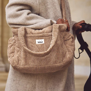 Sac à langer Middle Capsule "Velours Noisette" Bebel