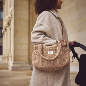 Sac à langer Middle Capsule "Velours Noisette" Bebel