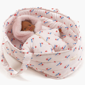 Panier Couffin pour poupon Gordis en coton "I'm Yours" Minikane
