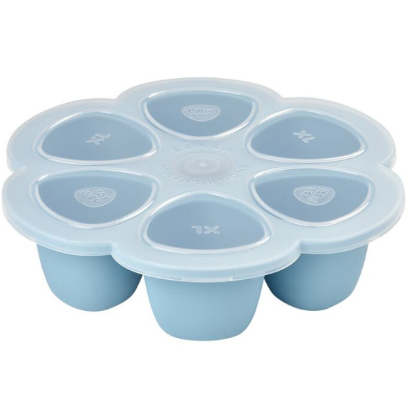 Moule Multiportions en silicone "Bleu" 6*150ml