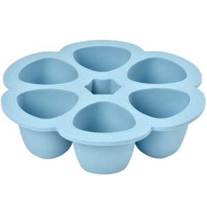 Moule Multiportions en silicone "Bleu" 6*150ml Beaba