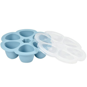 Moule Multiportions en silicone "Bleu" 6*150ml Beaba