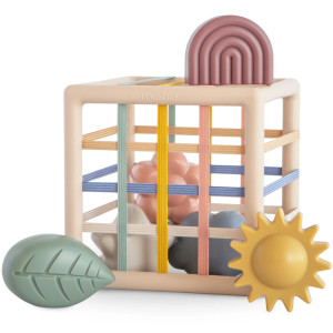 Boîte à Formes avec Elastiques (10 mois et +) Mushie
