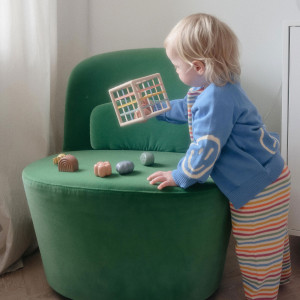 Boîte à Formes avec Elastiques (10 mois et +) Mushie