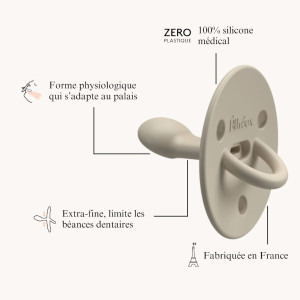 Tétine physiologique en silicone Choochoo "Nude"" (0-6 mois)
