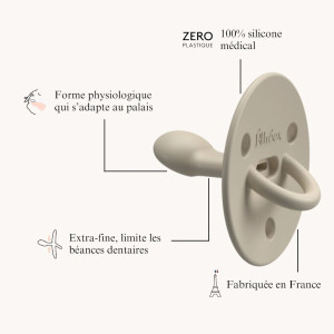 Tétine physiologique en silicone Choochoo "Sable" (6 mois et +)