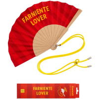 Eventail "Farniente Lover" avec Bandoulière et Boîte Cadeau