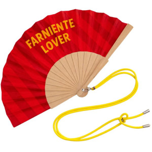 Eventail "Farniente Lover" avec Bandoulière et Boîte Cadeau
