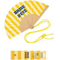 Eventail "Brise d'été" avec Bandoulière et Boîte Cadeau