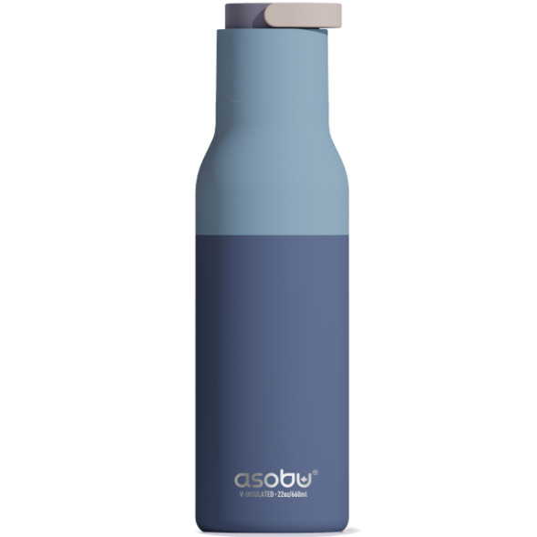 Gourde isotherme (650 ml) "Metro Pastel Blue"