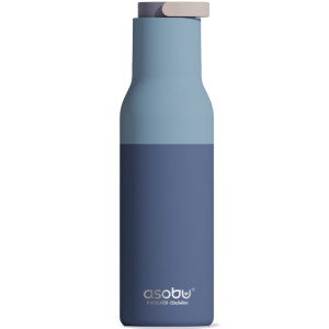 Gourde isotherme (650 ml) "Metro Pastel Blue" Asobu
