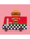 Voiture en bois vintage "Hamburger Van" pour enfant Candylab Toys