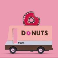Voiture en bois vintage "Donut Van" pour enfant Candylab Toys