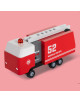 Camion de Pompiers en bois massif (14,6 cm)