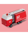 Camion de Pompiers en bois massif (14,6 cm)