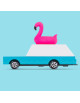 Voiture en bois massif "Flamingo Wagon" (8,9 cm)
