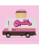 Voiture en bois massif "Van Cupcakes" (8,4 cm)