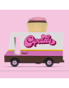 Voiture en bois massif "Van Cupcakes" (8,4 cm)