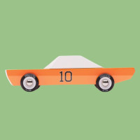 Voiture en bois massif "Americana GT10" (18,3 cm)
