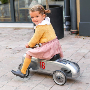 Voiture Porteur Roadster "Audi Argent" (18-36 mois) Baghera