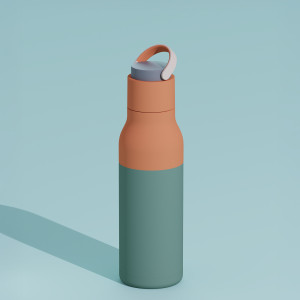Gourde isotherme (650 ml) "Metro Pastel Green" Asobu