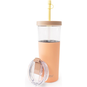Gourde isotherme Marina Tumbler "Pastel Peach" Asobu