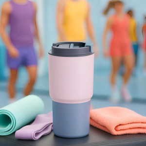 Mug isotherme (650 ml) "Pick me Up Pastel Pink" Asobu