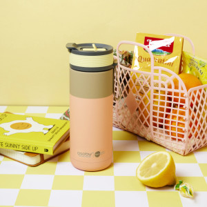 Gourde en inox isotherme (600 ml) "Aspen Pastel Peach" Asobu