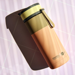 Gourde en inox isotherme (600 ml) "Aspen Pastel Peach" Asobu