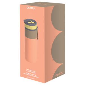 Gourde en inox isotherme (600 ml) "Aspen Pastel Peach" Asobu