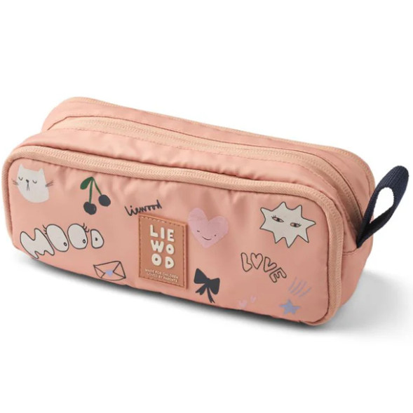 Trousse à crayons enfant double Cindy "Mood Pale Tuscany"