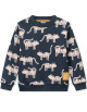 Sweat enfant en coton bio Ridley "Tiger Classic Navy"