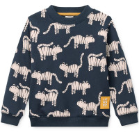 Sweat enfant en coton bio Ridley "Tiger Classic Navy"