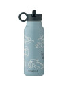 Gourde en inox isotherme (350ml) Falk "Race cars Beach blue" Liewood