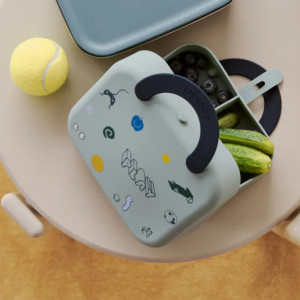 Boîte Lunchbox pliable Elara "Play Dusty Peppermint" Liewood