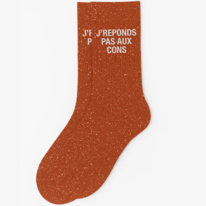 Chaussette à Paillettes femme "J'réponds pas aux cons" Roobios (Taille 36-40) Woom