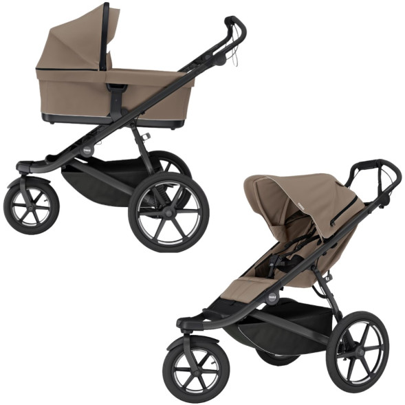 Poussette Thule Urban Glide 3 "Tinted Taupe" + Nacelle "Tinted Taupe"