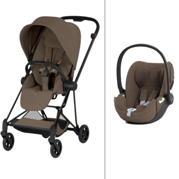 Poussette MIOS + Cloud T Plus Style Matt Black "Coconut Brown" (2026)