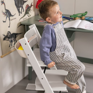 Chaise haute  enfant évolutif tripp trapp en bois Blanc Stokke