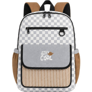 Sac à dos enfant A4 (38,5 cm) Noe "Damier" Zakuw