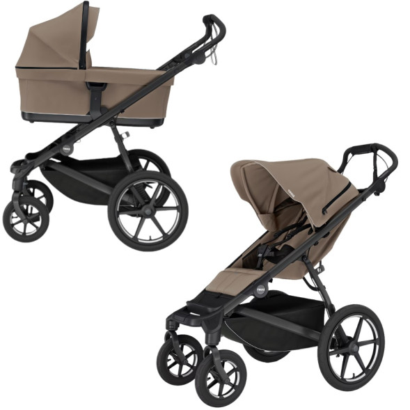 Poussette Thule Urban Glide 4 "Tinted Taupe" + Nacelle "Tinted Taupe"