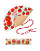 Eventail "Tomato Girl" avec Bandoulière et Boîte Cadeau