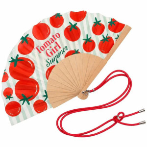 Eventail "Tomato Girl" avec Bandoulière et Boîte Cadeau Woom