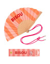 Eventail "Bisou" avec Bandoulière et Boîte Cadeau Woom