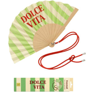 Eventail "Dolce Vita" avec Bandoulière et Boîte Cadeau Woom