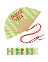 Eventail "Dolce Vita" avec Bandoulière et Boîte Cadeau