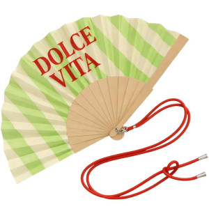 Eventail "Dolce Vita" avec Bandoulière et Boîte Cadeau Woom