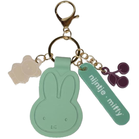 Porte-clés Charm en silicone Miffy "Menthe"